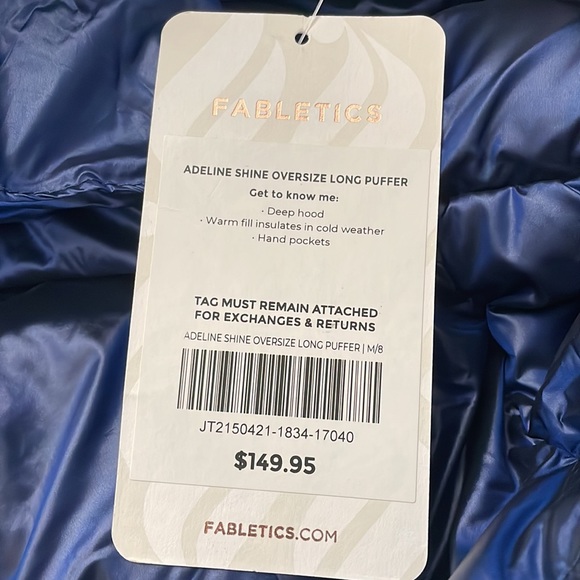 Fabletics Adeline Shine Oversized Long Puffer - Picture 13 of 13